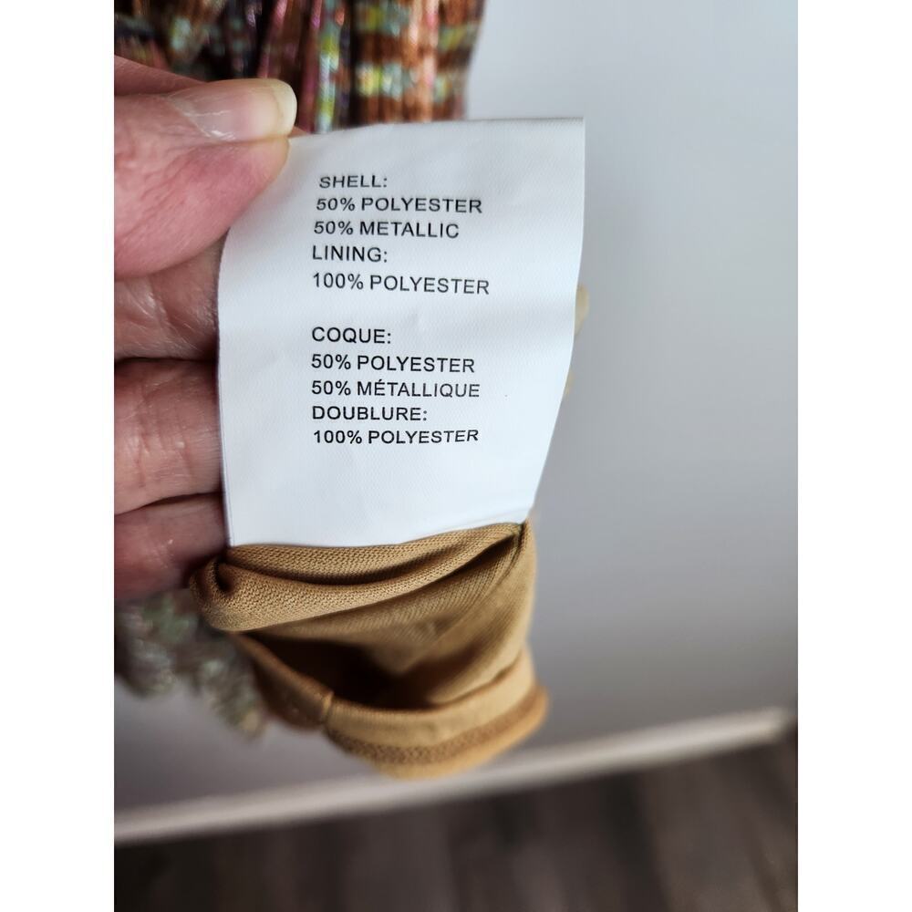 Ramy Brook Chelsea metallic ruffle tie dress no size tag, measures s 4/6 resort - Picture 7 of 11